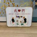 Name Customization Cartoon Ornaments Table Decoration Living Room Parent-Child Photo A Anniversary Four Family Portrait Printing Gift. 