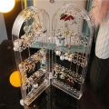 Jewelry Shelf Display Stand Home Storage Necklace Earrings Hanger Storage Box Large Capacity Transparent Jewelry Box. 