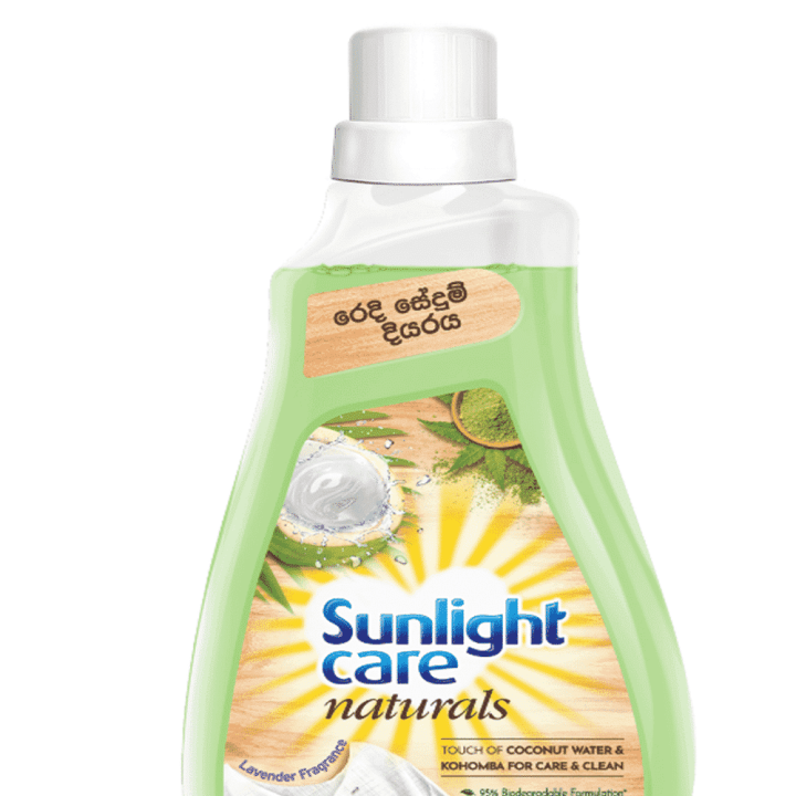 Sunlight Care Naturals Detergent Liquid, 600ml
