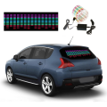 Car Windshield LED Sound Activated Equalizer Shown Plastic 45x11CM Car Neon EL Light Music Rhythm Flash Lamp Sticker. 