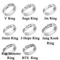 EB KPOP Bangtan Boys BTS SUGA JIMIN JUNG KOOK V JIN JHOPE Stainless Steel Rings. 