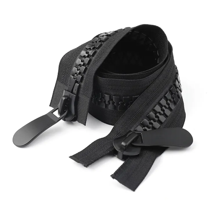 No.%2020%20Extra%20Large%20Double-Headed%20Double%20Open%20Large%20Clothes%20down%20Jacket%20Engineering%20Tent%20Pengfang%20Pull%20Lock%20Long%20Resin%20Zipper%20-%20Image%204