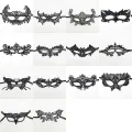 Black Lace  Exquisite Halloween  Lace Approximately 23 * 13cm Eye  Halloween  for Costume Party  Masquerade Ball  Role-Playing  Nightclub  Cosplay. 