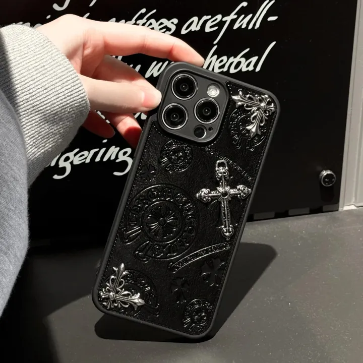 Luxurious%20Three-dimensional%20Cross%20Kroxin%20PU%20Leather%20Printed%20Grand%20Phone%20Case%20for%20iPhone%2016%2015%2014%20Plus%2013Pro%20Max%20Protective%20Cover%20-%20Image%204
