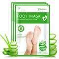 1Pair Aloe Vera Foot Mask Peeling for Legs Feet Mask Scrub Exfoliating Socks for Pedicure Anti Crack Heel Remove Skin Foot Patch. 