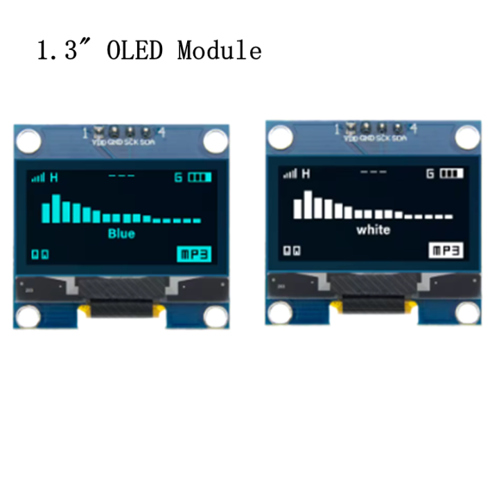 1PCS 1.3" OLED Display Module White/Blue Color Drive Chip SH1106 128X64 1.3 inch OLED LCD LED IIC I2C Communicate For Arduino