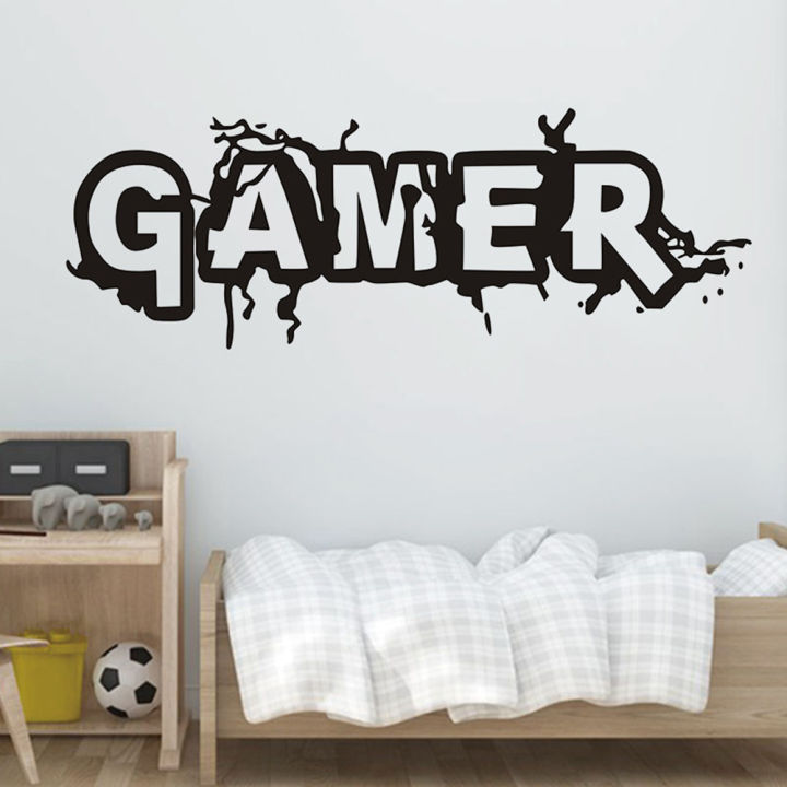 Wall Sticker Removable Gamer Decal Mural DIY Decor