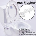 Non-Electric Mechanical Bidet Toilet Seat Adjutable Fresh Water Spray Attachment. 