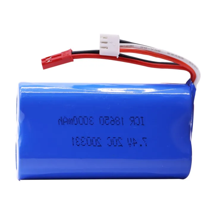 7.4v%203000mah%202s%2018650%20Lipo%20For%20Udi%20U12a%20S033g%20Q1%20H100%20H101%20H102%20H103%20Ft009%20Rc%20Boats%20Model%20Parts%20El-2p/%20/jst/t%20Plug%20-%20Image%207