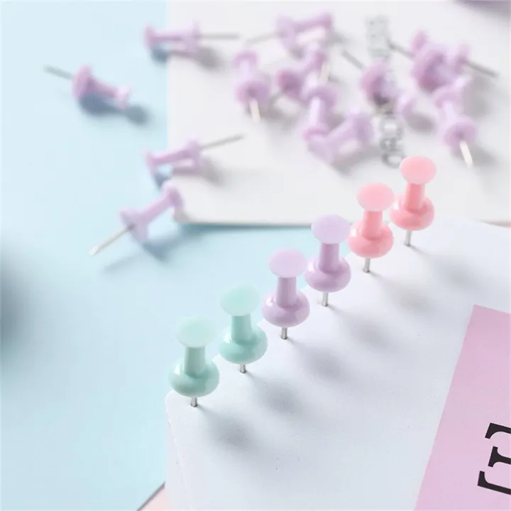 7Pcs/40Pcs%20Macaron%20Cork%20Board%20Push%20Pins%20Decorative%20Thumb%20Tacks%20Colorful%20Map%20Tack%20for%20Photos%20Wall%20Home%20Office%20Stationery%20School%20Supplies%20-%20Image%202