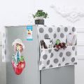 【NEW】 Practical Refrigerator Dust Cover With Pocket Double Sided Storage Hanging Bags Household Non-Woven Cloth Microwave Oven Covers. 