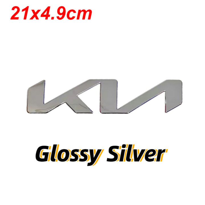 【Miga Plaza】1Piece KN Logo New Car Front Hood Emblem Rear Trunk Badge Decal Sticker Decoration Accessories for KIA K3 KX3 K5 KX5 K7 SPORTAGE R Sorento Ceed Rio Soul Forte Optima