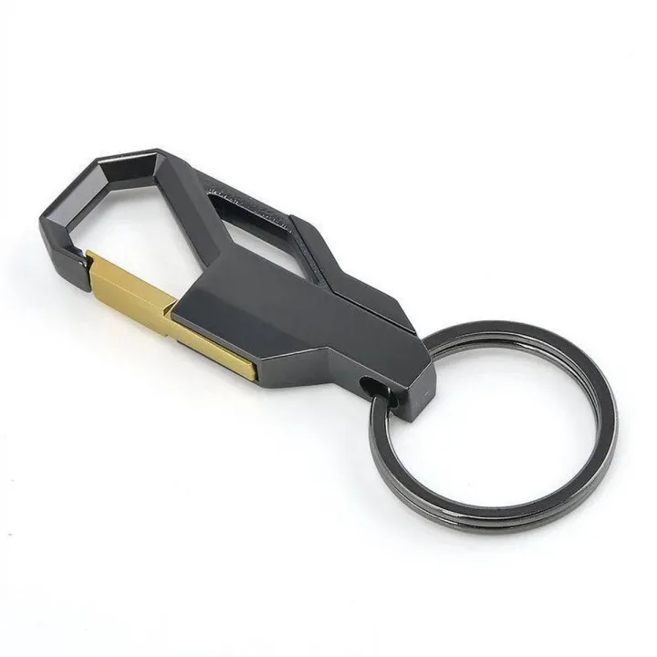 【BestGO】Fashion Men's Creative Alloy Metal Keyring Keychain Key Chain Ring Keyfob Gift - intl