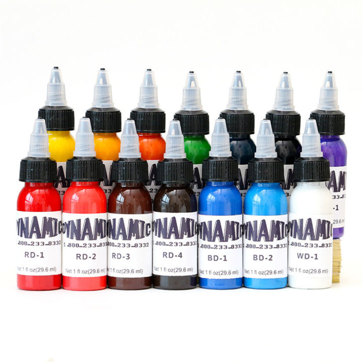 Colors Body Painting Tattoo Ink Permanent Makeup Coloring Pigment ...