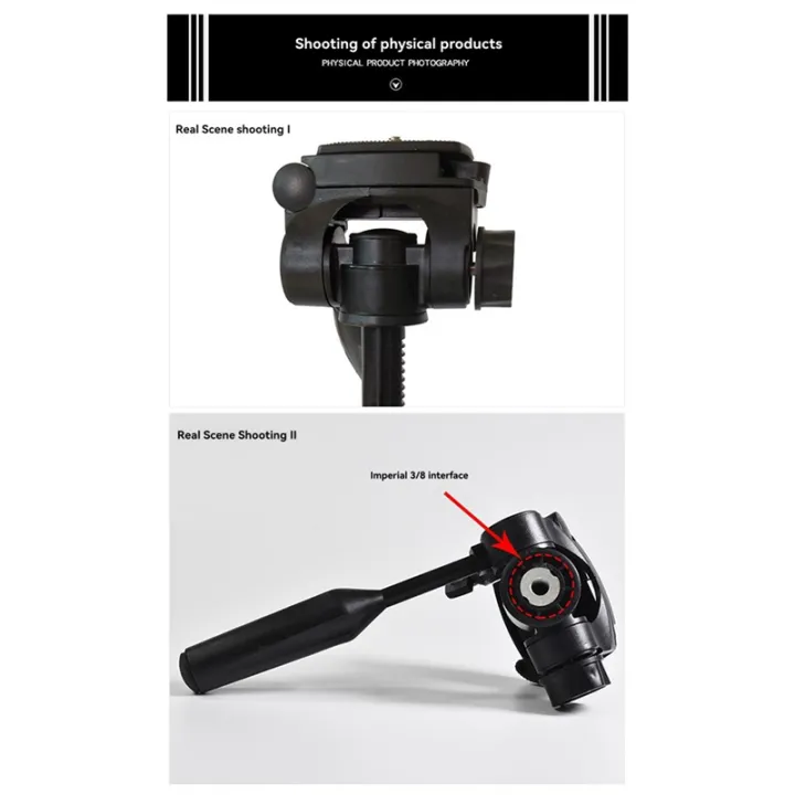 Tripod%20Head%20Camera%20Video%20Head%20Hydraulic%20Fluid%20Handle%203/8"%201/4"Thread%20with%20Quick%20Release%20Plate%20-%20Image%207