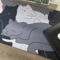 Cute Mouse Pad Art Kawaii Cat Computer XXL Keyboard Mats Large Gaming Mousepad Desk Mat PC Gamer Office Home Table Mause Pad. 