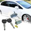 72145-s73-003 Door Lock Cylinder Front Set Spare Parts Easy Installation 2 Keys Front Driver Side Accessory Passenger Side Hardware Assembly. 