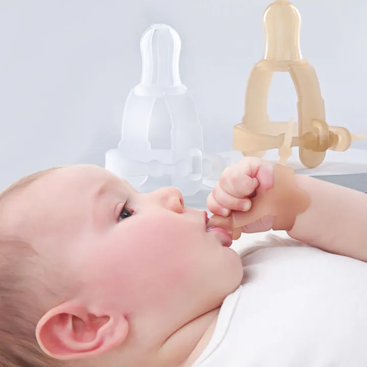 Nontoxic Silicone Baby Kids Children Finger Guard Stop Thumb Sucking Wrist Band