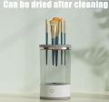 Automatic Electric Makeup Brush Cleaner with USB Charging, Compact Tool for Efficient Brush Washing and Drying. 