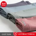 Miiow 3Pcs Men's Boxing Cotton Breathable Large Plain Boxing Shorts L-4XL. 