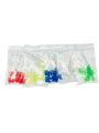 10Pcs & 50Pcs 5 x Colour 5mm LED Diodes Light Emitting Diode LED Lamp Assorted Kit / 2pin Diffused LED Electronic Parts Kit for Arduino. 