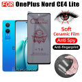 For OnePlus Nord CE4 Lite Phone Case OnePlus Nord CE3 Lite Nord CE 3 Nord CE 3 Anti-peeping Tempered Glass Screen Protector 3 in 1. 