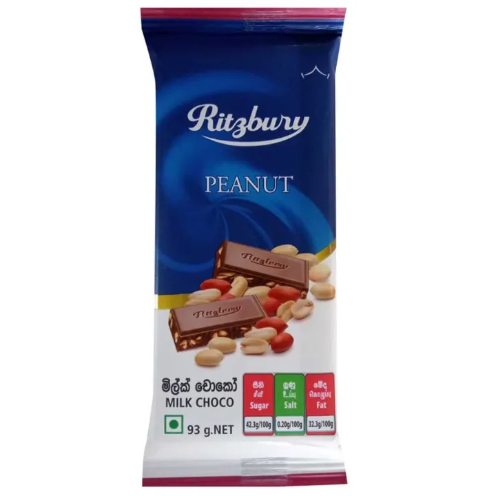 Ritzbury Peanut Chocolate 93g.