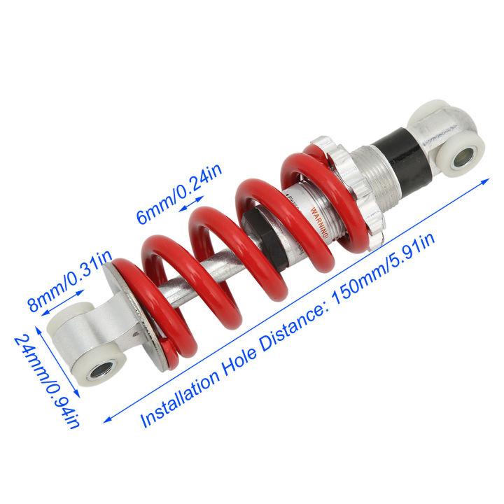 Spring%20Suspension%20Damper%20Motorcycle%20Shock%20Absorber%20Red%20150mm%20Universal%20750LB/N%20Aluminum%20Alloy%20for%20Electric%20Scooter%20Moped%20-%20Image%208