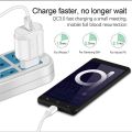 Quick Charge 3.0 USB Fast Charger For OPPO Reno 6 5 4 Pro A54 A74 A94 A53 F19 Pro Find X3 X2 Pro 5G Charger Type C Data Cable. 