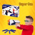 Blast Soft Bullet Toy Gun - High Speed Manual Soft Bullet Gun with Smooth Reload with 5 Foam Bullets Super Gun Toy for Kids Boys by ZinZen. 