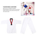 Taekwondo Outfit Cotton Taekwondo Training Uniform for Kickboxing Martial Arts Training. 