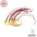 2 Pcs 27mm Piezo Ceramic Elements Sounder Sensor Trigger Drum Disc + Wire Copper Piezoelectric Buzzer Copper. 