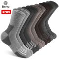 SIMIYA 5 Pairs Merino Wool Socks for Men Warm Thermal Winter Socks Non-Slip Hiking Socks Breathable Crew Socks for Cold Weather. 