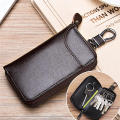 Card Bag Small Housekeeper Key Case Car Key Wallet Men's Key Wallet Key Holder Organizer Leather Keychain. 