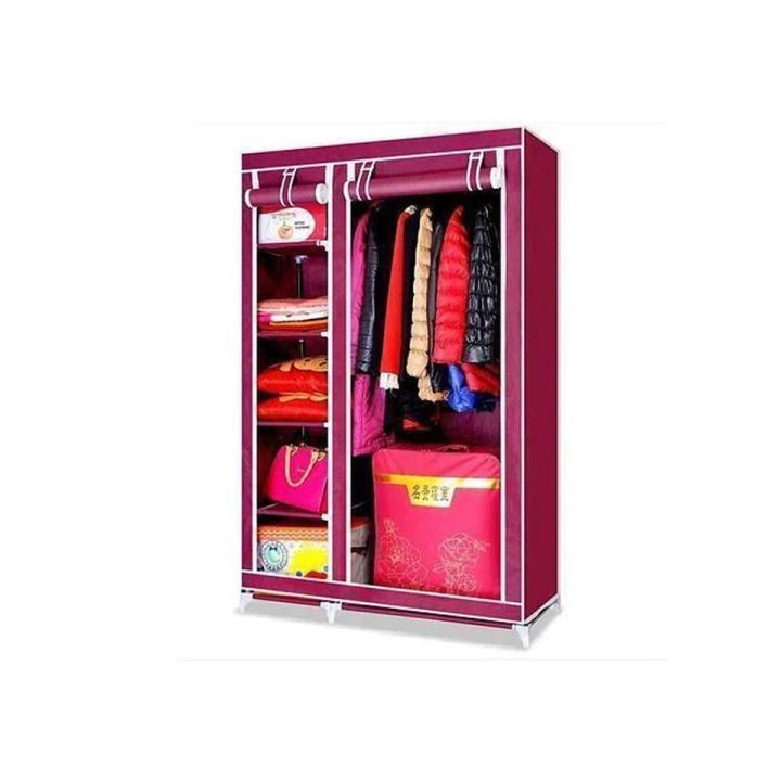 Folding%20Storage%202%20door%20Wardrober%20Storage%20Wardrobe%20Cupboard%20Stylish%20look%20and%20Space%20Saving%20Portable%20Simple%20Wardrobe%20Clothes%20An%20Stuff%20Storage%20-%20Image%202