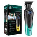 VGR V-996 Professional Hair Trimmer for Men – Cordless Beard & Hair Clipper, Precision Ceramic & Titanium Blade, Turbo 7000 RPM Motor, LED Display, USB Charging, 4 Guide Combs, Green & Black High Quality. 