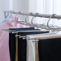 Multi-Functional Pants Hanger 5 in 1 Pants Hanger for Clothes Rack Adjustable Closet Organizer Folding Trousers Rack. 