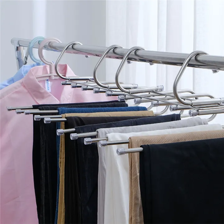 Multi-Functional%20Pants%20Hanger%205%20in%201%20Pants%20Hanger%20for%20Clothes%20Rack%20Adjustable%20Closet%20Organizer%20Folding%20Trousers%20Rack%20-%20Image%205
