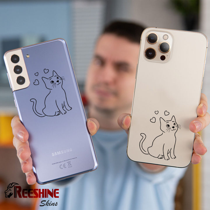 Cute Cat Design Vinyl Decal Sticker For mobile phone