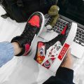 1No. High-Top Autumn and Winter Cartoon Naruto Couple Student Board Shoes Breathable Men's and Women's Casual Fashion Shoes. 