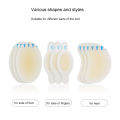 6pcs/pack Blister Pads Hydrocolloid Heel Cushions Blister Gel Adhesive Bandages for Fingers Toes Forefoot Heel Protect. 