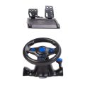 Game Steering Wheel 180° Rotation 7 in 1 Vibration USB Racing Game Wheel with Pedal for PS4 PC Steering Wheel for. 