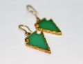 18K Gold Plated Sterling Silver Earrings. 