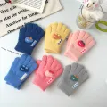 Cartoon Car Baby Gloves Winter Thick Knit Warm Boy Girl Full Finger Mittens Outdoor Windproof Toddler Kids Five Finger Gloves. 