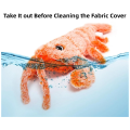 Floppy Lobster Dog Toys Plush Jumping Lobster Interactive Toy， Motion Activated Moving Pet Toy. 