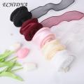 Gift Box Ribbon Soft Floral Bouquets Packaging Ribbon for Diy Crafts Gifts Nylon Yarn Ribbon for Bow Wreaths Decoration Gift Wrapping Ribbon. 