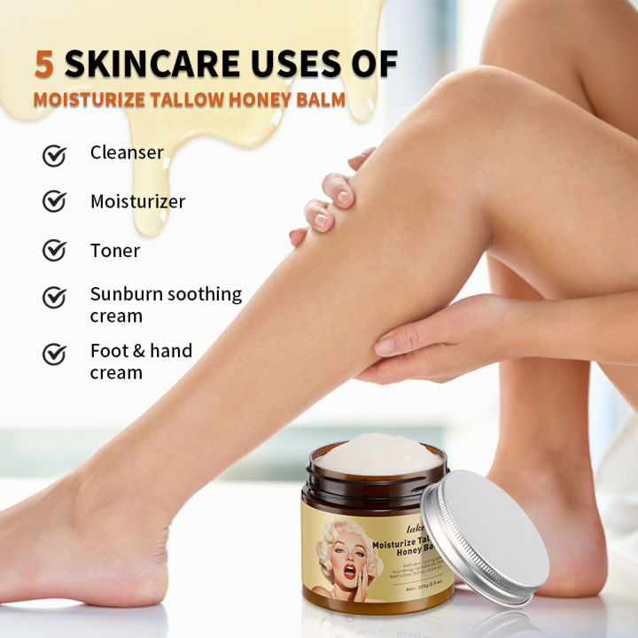 100g/3.5%200z.%20Moisturize%20Tallow%20Honey%20Balm%20Whipped%20Beef%20Tallow%20and%20Manuka%20Honey%20Balm%20Moisturizer%20Body%20Lotion%20Skin%20Care%20Lip%20Balm%20-%20Image%204