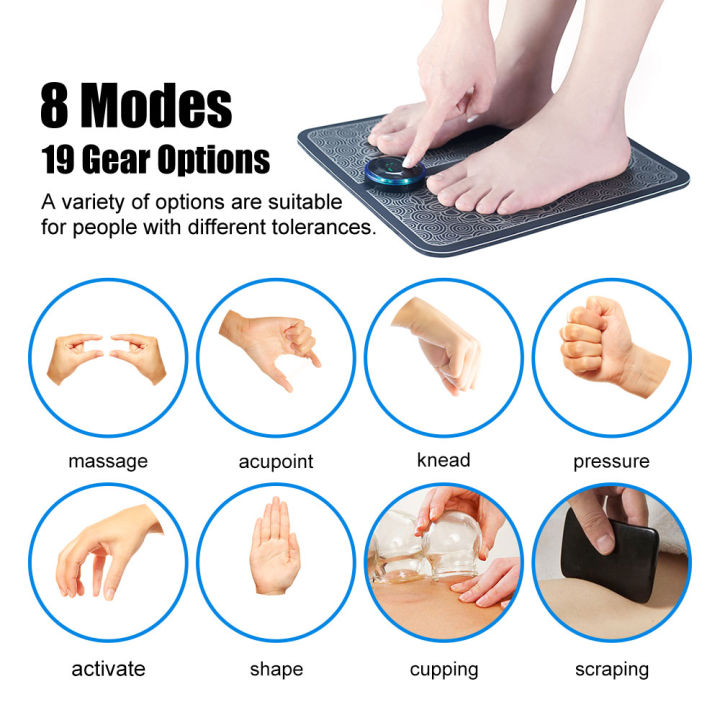 Tens%20Foot%20Massager%20Mat%20Electric%20EMS%20Portable%20Foldable%20Pad%20Relief%20Pain%20Reflexology%20Foot%20Acupoint%20Massage%20Pulse%20Muscle%20Stimulation%20-%20Image%202