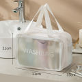 Dry and wet separation large capacity cosmetic bag women's portable travel storage bag 2023 new swimming bath wash bag men. 