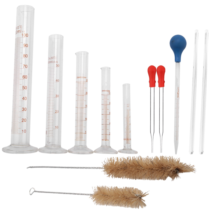The Graduated Rods Graduated Cylinder Set,Borosilicate Glass Measuring Cylinders in with ...